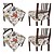 cheap Dining Chair Cover-4 Pcs Stretch Chair Seat Covers Chair Cushion Cover Floral Printed, Removable Washable Dining Chair Covers Anti-Dust Dining Room Chair Covers Seat Cushion Slipcovers