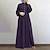 Недорогие Национальная мусульманская одежда в арабском стиле-Жен. Платья Абайя Халат Дубай исламский Арабский арабский Мусульманин Рамадан Взрослые Платье