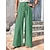 cheap Wide Leg &amp; High Waisted-Women&#039;s Wide Leg Pants Trousers Side Pockets Full Length Black Spring &amp; Summer