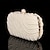 Χαμηλού Κόστους Τσαντάκια &amp; Βραδινές Τσάντες-Γυναικεία Τσάντα Φάκελος τσάντα βράδυ PVC Κράμα Πάρτι Αργίες Συμπαγές Χρώμα Μαύρο Λευκό Κρύσταλλο