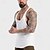 abordables camisetas y tanques activos para hombres-Hombre Camiseta sin mangas Tanque de ejercicios Tanque Camisetas Interiores Escote en U Sin Mangas Deporte Casual Diario Gimnasia Transpirable Suave Plano Negro Blanco Ropa de Deporte Moda Básico