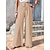 cheap Wide Leg &amp; High Waisted-Women&#039;s Wide Leg Polyester Plain Black Red Casual Daily Full Length Outdoor Weekend Spring &amp; Summer