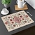 olcso Placemats és alátétek és trivák-1db etnikai mintás alátét asztali szőnyeg 12x18 hüvelykes asztali szőnyeg a partikonyha étkező dekorációjához