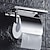 preiswerte Toilettenpapierhalter-Toilettenpapierhalter aus Edelstahl für Badezimmer mit Handy-Ablage, Wandmontage, 1 Stück
