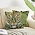 ieftine stil animal-model tigru verde 1 buc huse de pernă cu dimensiuni multiple perne decorative de coastă în aer liber huse de perne din catifea moale pentru canapea canapea pat decor acasă