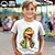 abordables Tops-Chico 3D Dinosaurio Camiseta Camisas Manga Corta Impresión 3D Verano Activo Deportes Moda 100% Algodón Niños 3-12 años Cuello Barco Exterior Casual Diario Ajuste regular
