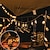 baratos Mangueiras de LED-lâmpada solar ao ar livre retro garrafa de querosene levou luzes de corda à prova d&#039;água lanterna preta 5m 20leds 6.5m 30leds para barraca de acampamento ao ar livre decoração de casamento eid mubarak