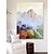 abordables Pinturas de paisajes-Gran pintura al óleo original de montaña sobre lienzo, pintura abstracta de paisaje de árbol, arte de pared para sala de estar, pintura moderna texturizada sin marco