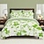 billiga exklusiv design-gröna blad mönster påslakan set mjuk 3-delad lyx sängkläder i bomull heminredning present tvilling full king queen size påslakan