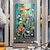 abordables Peintures fleurs/botaniques-Peinture à l'huile faite à la main toile mur art décoration moderne fleurs plantes abstraites pour la décoration intérieure roulé sans cadre peinture non étirée
