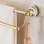 abordables Barres repose-serviettes-Porte-serviettes ti-golden, porte-serviettes mural en céramique pour salle de bain, support en tour, 1 pièce