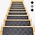 baratos tapetes de escada-Tepetes de Banheiro Preto Geométrica Tapete absorvente do banheiro Microfibra