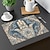 olcso Placemats és alátétek és trivák-1db hamasa kézi ramadán mintás alátét asztali szőnyeg 12x18 hüvelykes asztali szőnyeg partikonyha étkező dekorációhoz