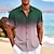 billiga Hawaiiskjorta för män-Herr Skjorta Lutning Grafiska tryck Nedvikt Blå Mörkgrön Purpur Grön Kaki Utomhus Gata Kort ärm Mönster Kläder Mode Designer Ledigt Mjukt