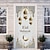 abordables Cubiertas de puertas-Eid mubarak ramadán kareem cubiertas de puerta decoración mural puerta tapiz cortina de puerta decoración telón de fondo pancarta de puerta extraíble para puerta de entrada interior al aire libre