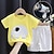levne Sady-2 kusy batolecího chlapeckého trička&amp;amp; šortky outfit zvíře kreslený krátký rukáv bavlněný set outdoor rozkošný denně léto jaro 3-7 let s 1ks bublinkovým strojem