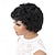 economico Parrucche di capelli veri senza cuffia-parrucca corta da pixie parrucche per capelli umani con onda riccia peruviana per donne nere parrucca 150% fatta a macchina per le donne
