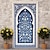 abordables Couvertures de porte-ramadan kareem mosquée couvre-portes décoration murale porte tapisserie porte rideau décoration toile de fond porte bannière amovible pour porte d&#039;entrée intérieur extérieur maison chambre décoration