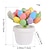 cheap Easter Decorations-Easter 12cm Spotted Egg Planter: Creative Easter Egg-shaped Flower Pot for Outdoor Courtyard Decoration