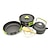 cheap Grills &amp; Outdoor Cooking-Camping Cookware Set 9Pcs Outdoor Cooking Mess Kit Backpacking Gear Hiking Includes Non Stick Lightweight Pot Pan Kettle,3 Bowls and Spoon Kit Ideal for 2-3 People Outdoor Camping Hiking and Picnic