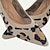 ieftine Pantofi casual dama-Pentru femei Tocuri Mărime Plus Size Pantofi Flyknit În aer liber Birou Zilnic Leopard Toc Îndesat Vârf ascuțit Modă Clasic Confortabili Plimbare Croșet Loafer Migdală Leopard Negru / Bej