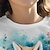 levne Topy-dívčí 3d trička liška krátký rukáv 3D tisk léto aktivní móda roztomilý polyester děti 3-12 let posádka výstřih venkovní ležérní denní regular fit