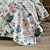 cheap Bedspreads, Coverlets &amp; Sets-100% Cotton Floral Bird Patteern Quilt Set,King Queen Size Bedspread Coverlet Set  for All Season, Lightweight Oversized Bedding Set
