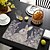cheap Placemats &amp; Coasters &amp; Trivets-1PC Geometric Placemat Table Mat 12x18 Inch Table Mats for Party Kitchen Dining Decoration
