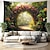 cheap Landscape Tapestry-Dinner in Flowers Hanging Tapestry Wall Art Large Tapestry Mural Decor Photograph Backdrop Blanket Curtain Home Bedroom Living Room Decoration