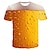 ieftine Tricouri 3D Bărbați-Bărbați Unisex Tricou Tricouri Grafic Balon Bere Rotund A B C D Galben Tipărire 3D Zilnic Sfârșit de săptămână Manșon scurt Imprimeu Îmbrăcăminte Șic Stradă De Bază