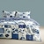 cheap Exclusive Design Bedding-Geometric Floral Pattern Duvet Cover Set Set Soft 3-Piece Luxury Cotton Bedding Set Home Decor Gift Twin Full King Queen Size Duvet Cover
