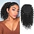 זול קוקו-סיומת קוקו מתולתל קוקו שרוך לנשים קינקי קוקו מתולתל 12 אינץ&#039; קליפס על קוקו לנשים תוספות שיער תוספות שיער שחורות שחורות