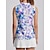 cheap Designer Collection-Women&#039;s Golf Polo Shirt Light Purple Sleeveless Top Floral Ladies Golf Attire Clothes Outfits Wear Apparel