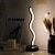 tanie Lampy stołowe-Ściemniana lampa stołowa w kształcie fali USB 3-kolorowa lampa do sypialni, lampy do salonu 13 cali