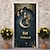 cheap Door Covers-Eid Mubarak Ramadan Kareem Door Covers Mural Decor Door Tapestry Door Curtain Decoration Backdrop Door Banner Removable for Front Door Indoor Outdoor Home Room Decoration Farmhouse Decor Supplies