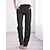 abordables Pantalons Femme-Femme Pantalon Mélange de Lin &amp; Coton Poches latérales Toute la longueur Noir Printemps été