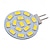 abordables Ampoules LED double broche-Plafonnier led g4 5730smd, broche latérale, 3w, ac/dc, 12v, 24v dc, 15 led, blanc chaud, rouge, vert, bleu, projecteur, ampoule de maïs, 10 pièces