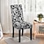 cheap Dining Chair Cover-Stretch Spandex Dining Chair Cover 1 Piece, Floral Printed Stretch Chair Protector Cover Seat Slipcover with Elastic Band for Dining Room,Wedding, Ceremony, Banquet,Home Decor