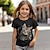 ieftine Tops-Fete 3D Pisica Tricou Tricouri Manșon scurt Tipărire 3D Vară Activ Modă Drăguţ Poliester Copii 3-12 ani Stil Nautic În aer liber Casual Zilnic Fit regulat