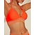 cheap Designer Swimwear-Petal Border Embellished Triangle Bikini Set