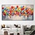 preiswerte Stillleben-Gemälde-100 % handgefertigtes modernes abstraktes Farbballon-Ölgemälde auf Leinwand, Heimdekoration für Wohnzimmer als Geschenk ohne Rahmen
