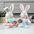 billige Baby &amp; Kids&#039; Night Lights-påske stående kanin legetøj tegneserie søde æg gulerod glødende kanin desktop ornament