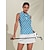 baratos Coleção de designers-Mulheres Camisa polo de caminhada Azul Céu Sem Manga Blusas Roupas femininas de golfe, roupas, roupas, roupas