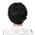 お買い得  人毛キャップレスウイッグ-ショートピクシーウィッグペルーカーリーウェーブ人毛かつら黒人女性のための 150% 運命機械製かつら女性のための