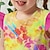 halpa Mekot-Tyttöjen 3D Kukka Ruffle mekko Hihaton 3D-tulostus Kesä Päivittäin Pyhäpäivä Vapaa-aika Kaunis Lapset 3-12 vuotta Rento mekko Toppimekko Reisipituinen Polyesteri Normaali