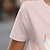 Χαμηλού Κόστους Μπλούζες-κοριτσίστικα μπλουζάκια 3d δεινοσαύρων ροζ κοντό μανίκι 3d print καλοκαιρινή ενεργή μόδα χαριτωμένα πολυεστερικά παιδιά 3-12 ετών με λαιμόκοψη σε εξωτερικό χώρο casual καθημερινή κανονική εφαρμογή