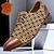 cheap Men&#039;s Oxfords-Men&#039;s Dress Shoes Gold Geometric Patterned Brogue Leather Italian Full-Grain Cowhide Slip Resistant Lace-up