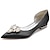 ieftine Pantofi de Mireasă-Pentru femei pantofi de nunta Pantofi rochie Nuntă Petrecere Zilnic Apartamente de nuntă Pantofi de mireasa Pantofi de domnișoară de onoare Piatră Semiprețioasă Toc Drept Vârf ascuțit Elegant Modă