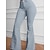 cheap Women&#039;s Pants-Women&#039;s Flared Pants Pants Trousers Polyester High Waist Full Length Blue Spring, Fall, Winter, Summer
