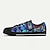 cheap Graphic Print Shoes-Men&#039;s Sneakers Print Shoes Plus Size Classic Casual Beach Outdoor Daily Canvas Comfortable Slip Resistant Lace-up Yellow Red Blue
